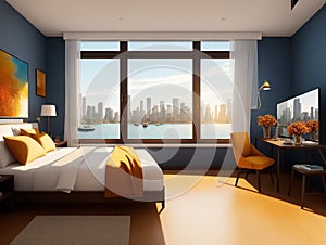 Waterfronts Get up close to the window made with generative ai