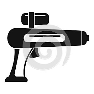 Watergun icon, simple style