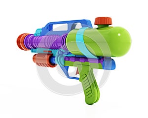 Watergun isolated on white background. 3D illustration