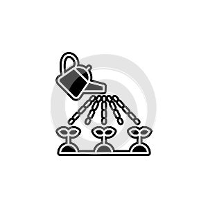 Watering can icon. Simple glyph, flat vector of autumn icons for ui and ux, website or mobile application