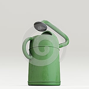 Watering can isolated on white background