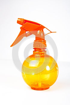 Watering Can plant spray vaporisateur spray bottle of water on white background. Spray bottle. Water gun. Foggy. Can be