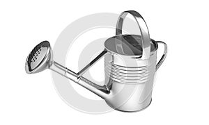 Watering can on the white background