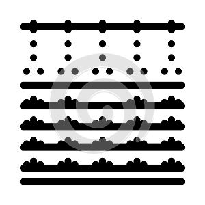 Watering garden icon vector outline illustration