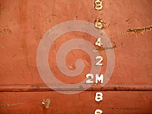 Waterline on the Hull of a Ship photo