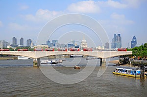 Waterloo Bridge and London City