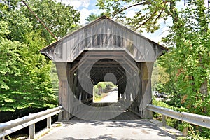 Waterloo Covered Bridge, Town of Warner, Merrimack county, New Hampshire, United States,  New England