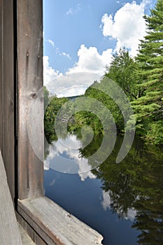 Waterloo Covered Bridge, Town of Warner, Merrimack county, New Hampshire, United States,  New England