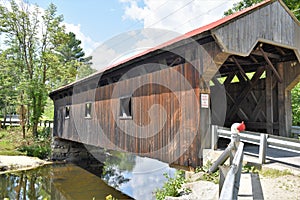 Waterloo Covered Bridge, Town of Warner, Merrimack county, New Hampshire, United States,  New England