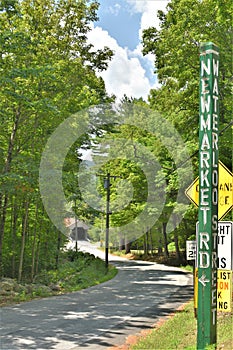 Waterloo Covered Bridge, Town of Warner, Merrimack county, New Hampshire, United States,  New England