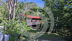 Waterloo covered bridge in Warner, NH