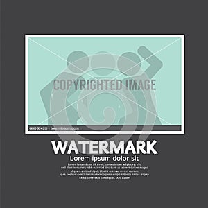 Watermark Sign On Photo.