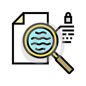 watermarked paper sheet color icon vector illustration photo