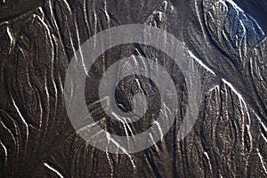 Watermarks in the beach