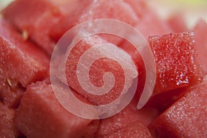 Watermelon cubes