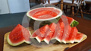 Watermelon cut