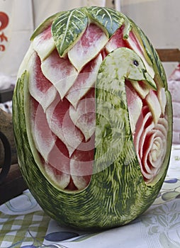 Watermelon cutting Art Swan