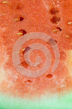 Watermelon flesh texture