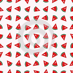 watermelon fruit seamless pattern for background