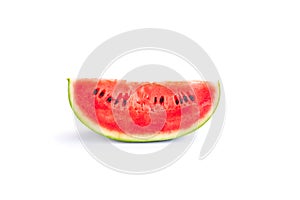 Watermelon fruit sliced isolated on white background