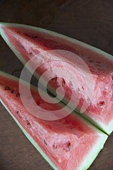 Watermelon in fruit tray