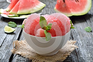 Watermelon ice cream