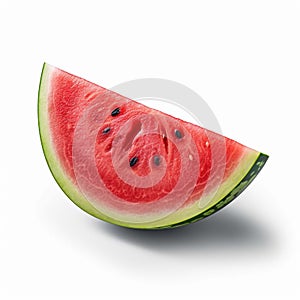 watermelon isolate ,white background - generative Ai illustration