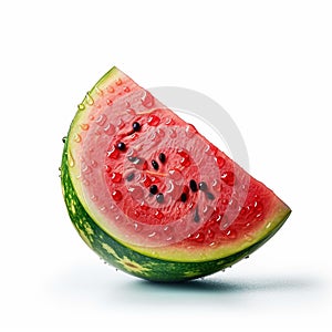 watermelon isolate ,white background - generative Ai illustration