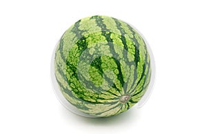 A watermelon isolated on a white background