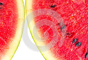 Watermelon isolated white background.