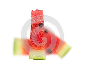 Watermelon isolated white background.