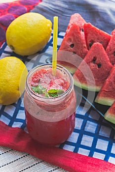 Watermelon juice blends healthy juice helps to lose weight. And