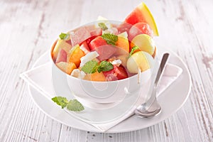 Watermelon and melon salad