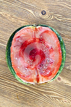 Watermelon with a mold