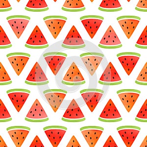 Watermelon pattern. Vector illustration. photo