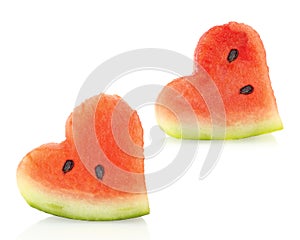 Watermelon pieces couple