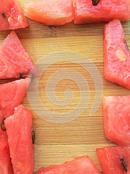 Watermelon pieces frame