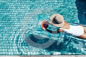 Watermelon in the pool