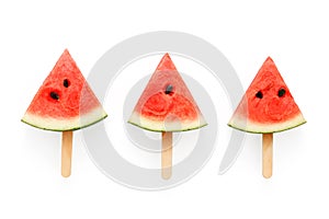 Watermelon popsicle yummy fresh summer fruit sweet dessert