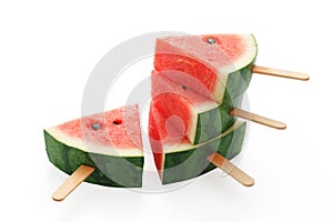 Watermelon popsicle yummy fresh summer fruit sweet dessert