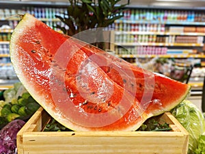 Watermelon quartered in pieces for sale