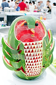 Watermelon sculpture