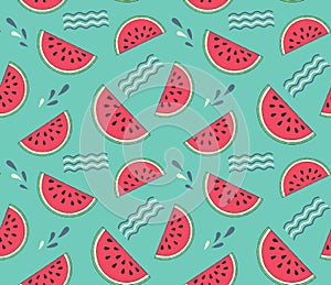 Watermelon seamless pattern