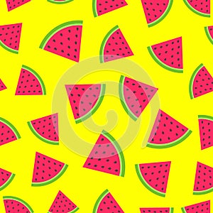 Watermelon seamless pattern for summer time