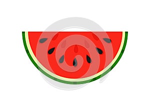 Watermelon slice fruit icon