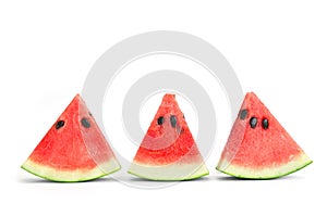 watermelon slice isolate on white