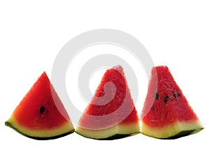 Watermelon slice isolate on white background