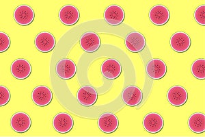 Watermelon slice pattern background - Vector
