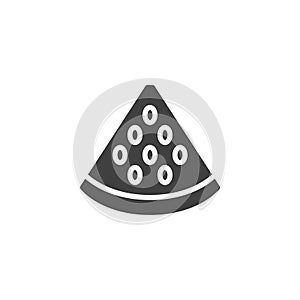 Watermelon slice vector icon