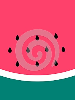 Watermelon Slice Vector Illustration.Background art.